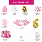 Barbie Theme 6th Birthday Balloon Decoration Kit For Kids, Multicolor, Pack Of 80