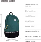 Gear Bomber Eco Statement 2C, 25L Laptop Backpack for Men & Women, Green Black