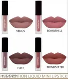 Nude Edition h-U-d-A Quality Long Lasting Kiss Proof Beauty Lipstick m-A-c Combo Set of 4 Lipstick  