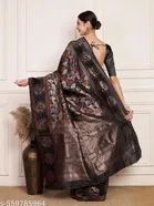 Jacquard Kanjeevaram Banarasi Silk Saree for Women 
