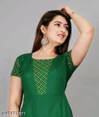 Anarkali Rayon Dyed Washed Kurti for Women 