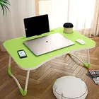 Laptop & Study Table, Foldable and Portable/Ergonomic & Rounded Edges/Non-Slip Legs Lime, Green 
