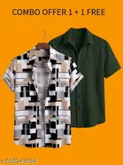 Casual Shirts for Men, Pack of 2 