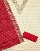 Embroidered Floral Patiala Suit for Women 
