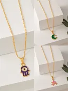 Gold Plated Chain & Pendant for Women & Girls 