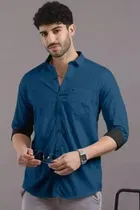 Full Sleeves Solid Shirt for Men 