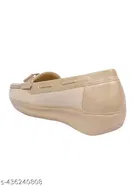 Shoetopia Solid Synthetic Loafers for Girls 
