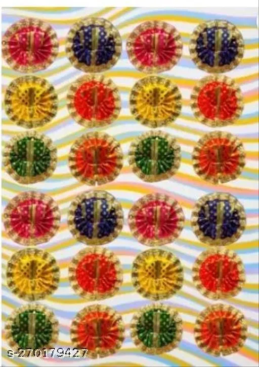 Silk Laddu Gopal Dress Set, Pack of 24 (Multi, 1)