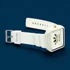 Silicone Strap Square Analog Watch for Men 