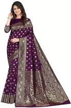 Kanjeevaram Silk Jacquard Embroidery Saree for Women 