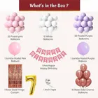 7th Happy Birthday Balloon Decoration Kit, Multicolor, Pack Of 66