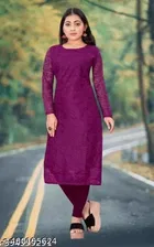 Net Kurti for Women,  Purple  