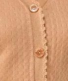 Woolen V-Neck Cardigan Full Sleeve Button-Up Winter Sweater 