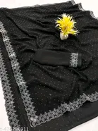 Georgette Embellished Saree for Women 