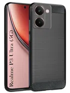 Realme Rmx5030 / P3 Ultra 5G Silicone Mobile Cover (Black)