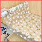 White Lily PVC Kitchen Cabinet Shelf Mat Kitchen Mat EVA Food Grade Multipurpose Washable Anti Slip Mat/Sheet for Fridge, Shelf Liner, Table, Kitchen Drawer mat 