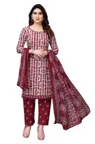 Synthetic Unstitched Dress Material for Women & Girls 