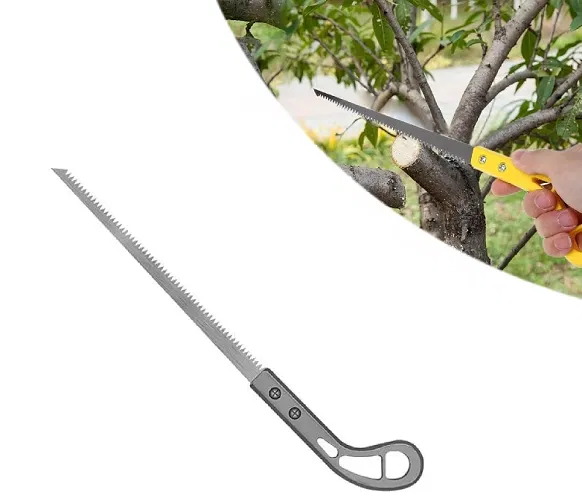 Stainless Steel Small Hand Saw for Gardening (Grey, Pack of 1)