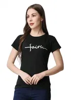 Printed Crop T-Shirt for Women 