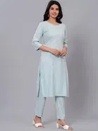 Rayon Printed Women's Kurta with Pant Set 