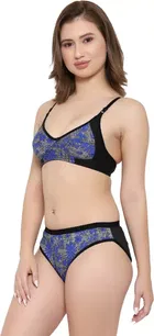 Cotton Blend Lingerie Set for Women 