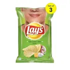 लेज़ अमेरिकन स्टाइल क्रीम &अनियन फ्लेवर चिप्स 3X30.5 g 