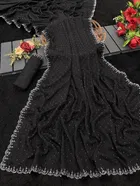 Crepe Embellished Saree for Women 