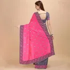 Net Embroidered Saree for Women 