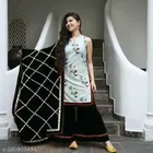 Rayon Embroidered Kurta with Pant & Dupatta for Women 