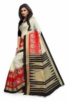 शारदा क्रिएशन मैसूर सिल्क प्रिंटेड साड़ी 