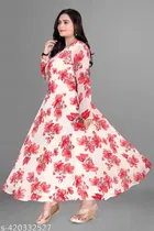 Georgette Printed Gown for Women 