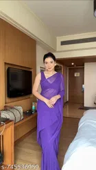 Pre-draped Georgette Saree for Women 