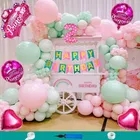 Princess Theme 2nd Happy Birthday Decoration Items For Girls , Multicolor, Pack of 110