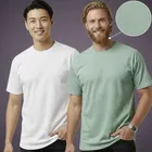 Polyester Round Neck T-shirt for Men, Multicolour, Pack of 2 