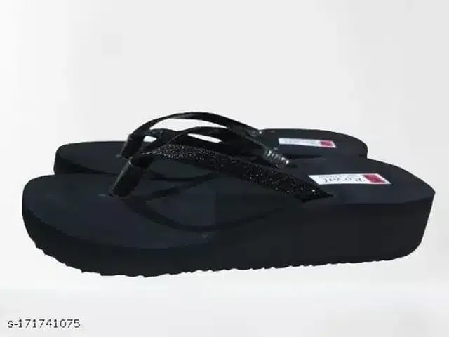 Slippers for Women (Black, 6)
