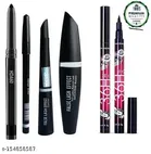 5 Pieces Eye-Makeup Combo Set, Includes Kajal, Eye Liner, Mascara