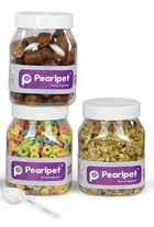 PearlPet Space Saver with Spoon 200gm (White, Pack of 3)