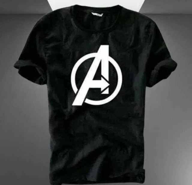Men's Half Sleeves Printed T-shirt (Black, M) (SVG-112)