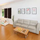 Polyester Blackout Plain Brown Window Curtain 5ft Pack of 1