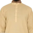 Cotton Blend Solid Kurta with Pyjama for Men 