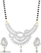 Alloy Mangalsutra with Earrings for Women 