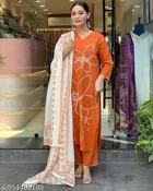 Jute Cotton Kurta Set for Women 