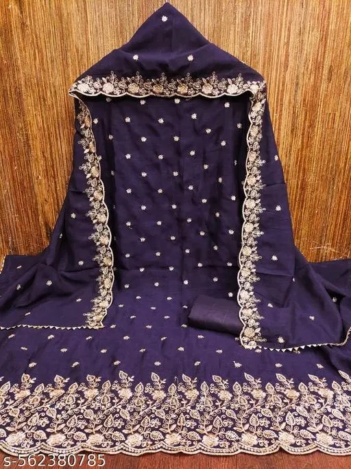 Punjabi/All Over Suits for Women (Purple, 5.85 meter (S)