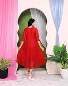 Net Gowns for Women,  Red  