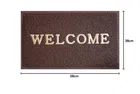 PVC Anti Skid Welcome Door Mat [38x58 cm] Brown