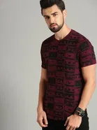 100% Cotton Round Neck Printed T-Shirt for Men 