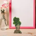 Wooden Groot Flower Pot with Drainage Showpieces 