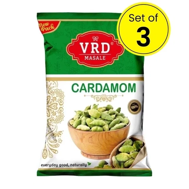 VRD ग्रीन इलायची 1.5 g (पाउच) सेट ऑफ 3