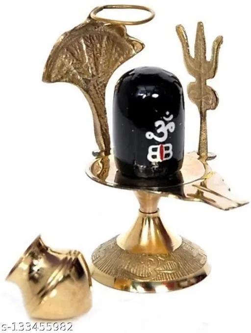 Shiva Lingam Abhishek Patra with Trishul and Nag (Multi, Pack of 1)