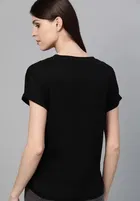 Round Neck Printed T-Shirt for Women 